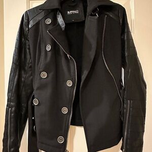 Buffalo David Bitton Black Leather Jacket
